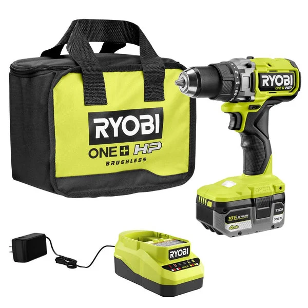 RYOBI 18V ONE+ HP Brushless Compact Drill/Driver Kit (PBLDD02K1)