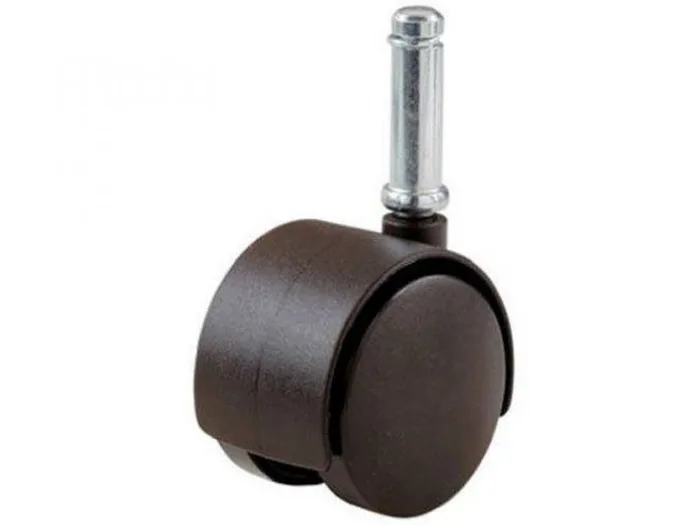 Shepherd Hardware 2-Inch Office Chair Stem Caster, Black, Twin Wheel, 5-Pack (8741)