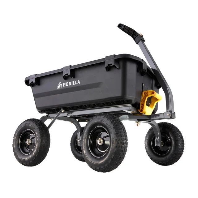 Gorilla Carts 7 Cu. Ft. Heavy-Duty Poly Yard Dump Cart (GCG-7)